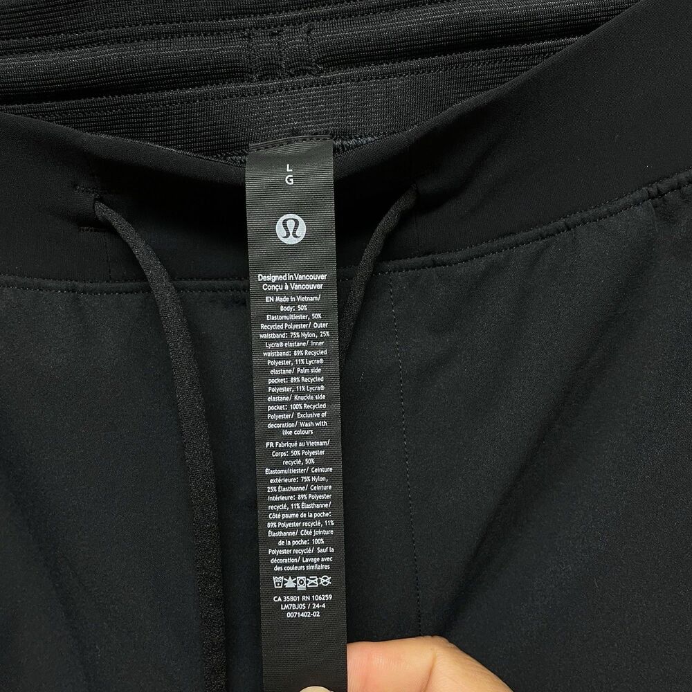 Lululemon Zeroed 7” Linerless Short Men’s Size L Workout Lightweight Gym Sports - Picture 7 of 9